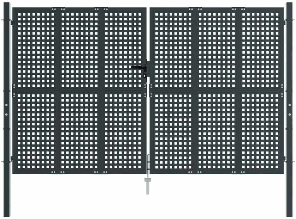 Sodo vartai, antracito spalvos, 300x175cm, plienas