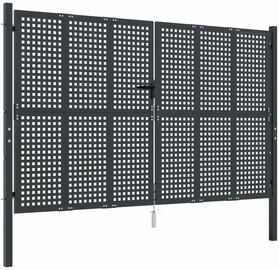 Sodo vartai, antracito spalvos, 300x175cm, plienas