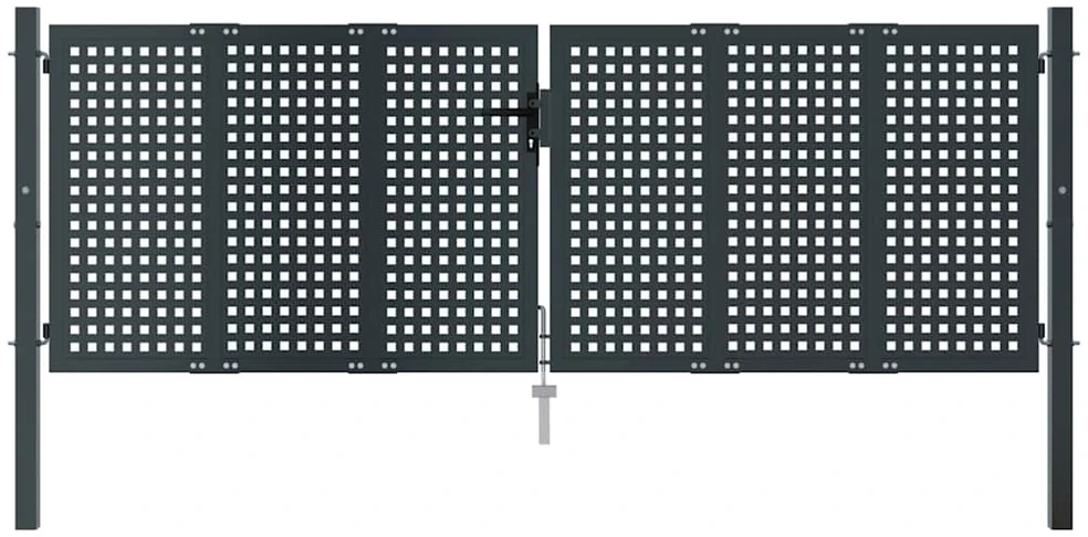 Sodo vartai, antracito spalvos, 300x125cm, plienas