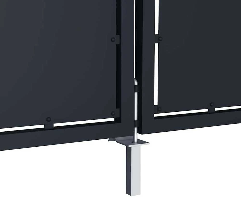 Sodo vartai, antracito spalvos, 350x125cm, plienas