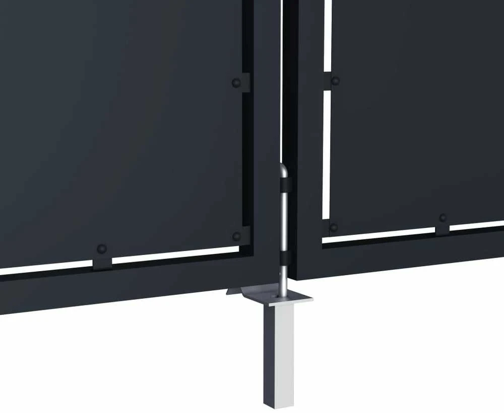 Sodo vartai, antracito spalvos, 350x175cm, plienas