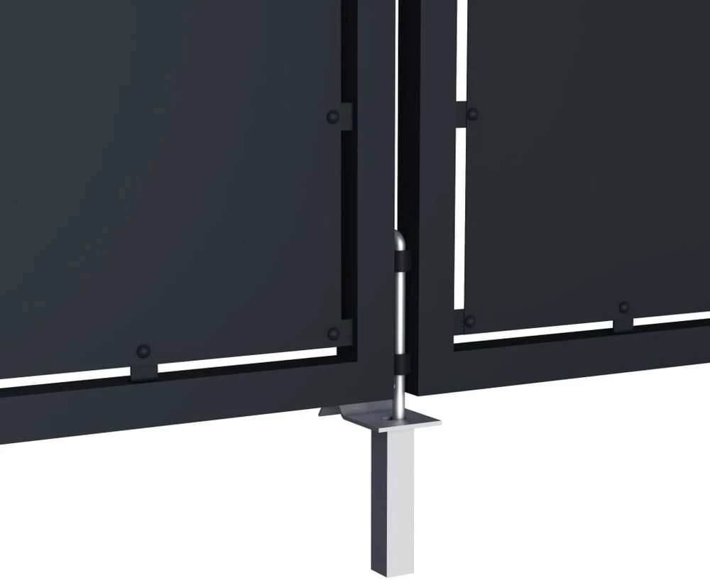 Sodo vartai, antracito spalvos, 350x175cm, plienas