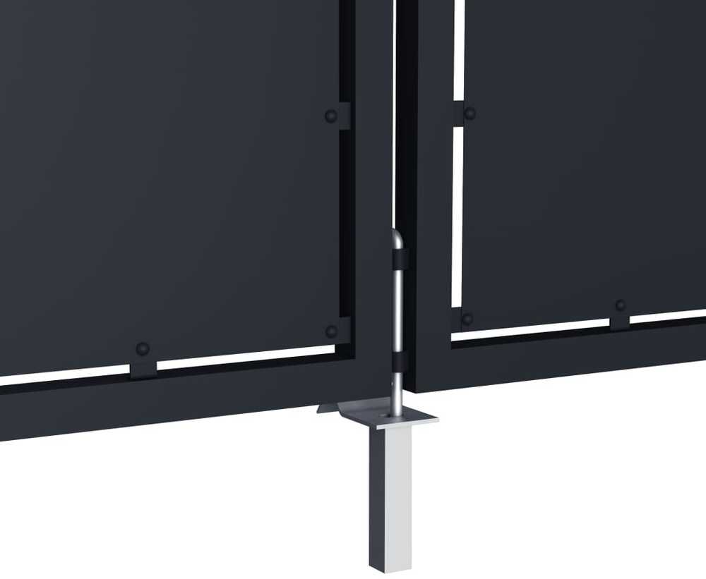 Sodo vartai, antracito spalvos, 350x200cm, plienas