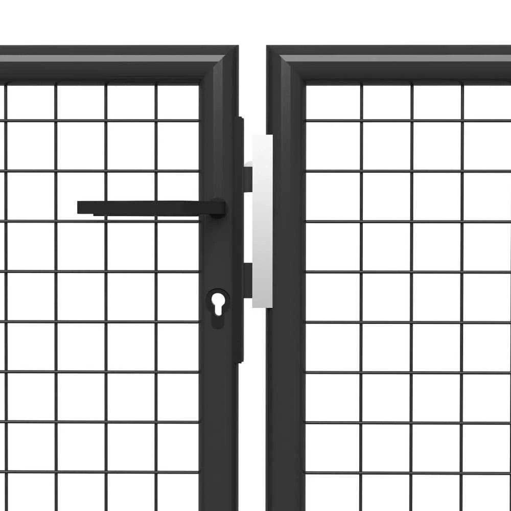 Sodo vartai, antracito spalvos, 350x75cm, plienas