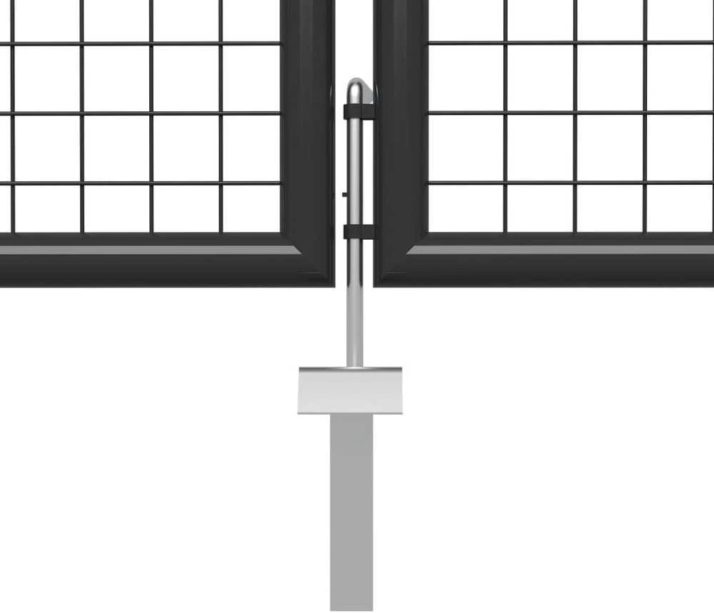 Sodo vartai, antracito spalvos, 350x75cm, plienas