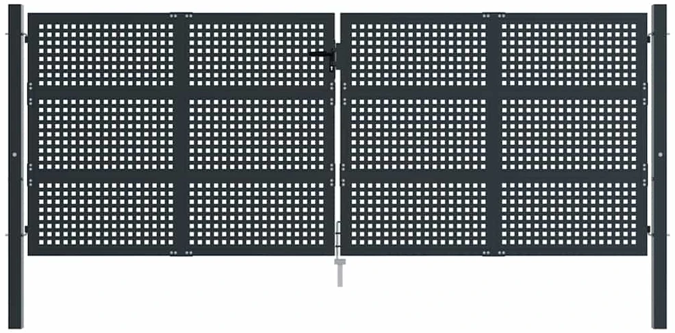 Sodo vartai, antracito, 400x150cm, plienas