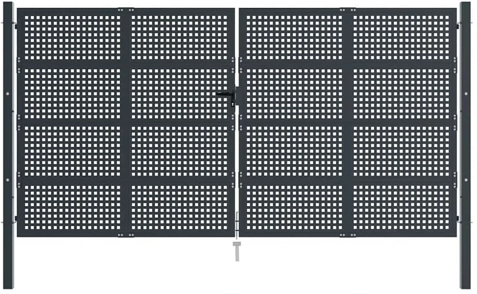 Sodo vartai, antracito spalvos, 400x175cm, plienas