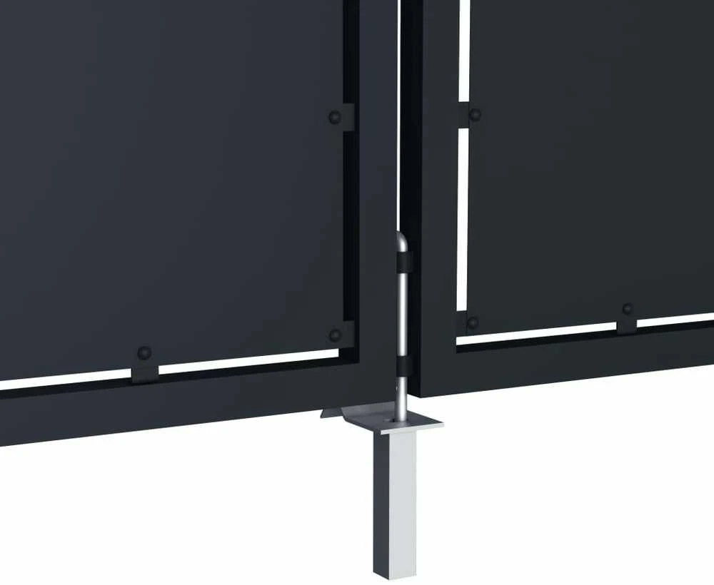 Sodo vartai, antracito spalvos, 400x175cm, plienas