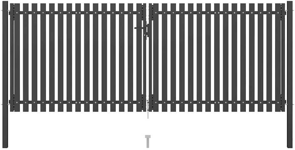 Sodo vartai, antracito spalvos, 4x1,7m, plienas