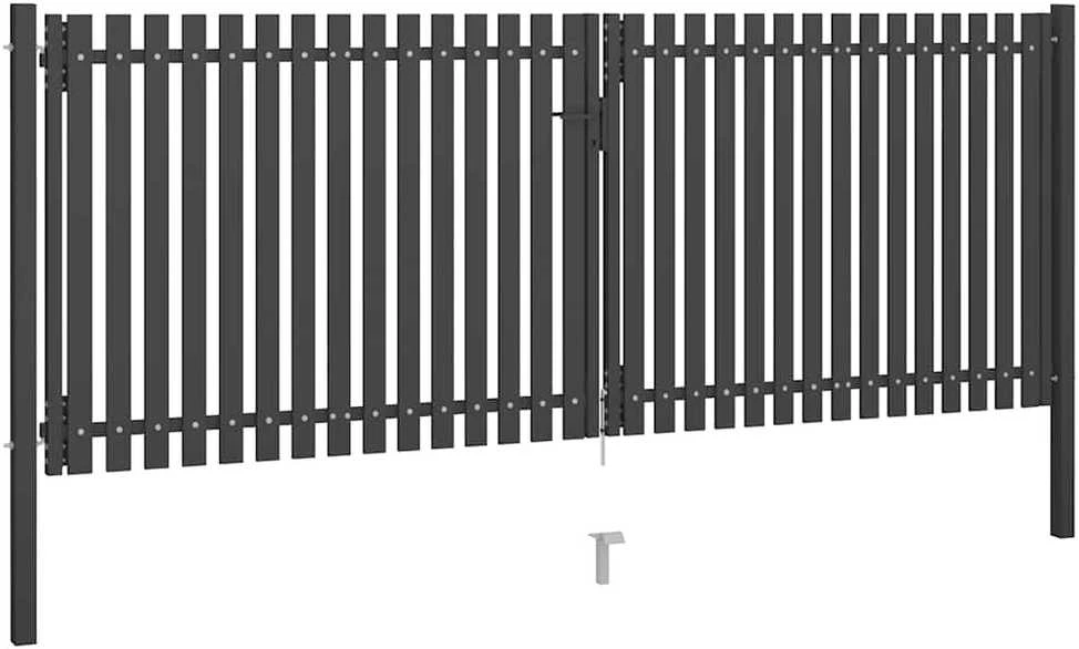 Sodo vartai, antracito spalvos, 4x1,7m, plienas