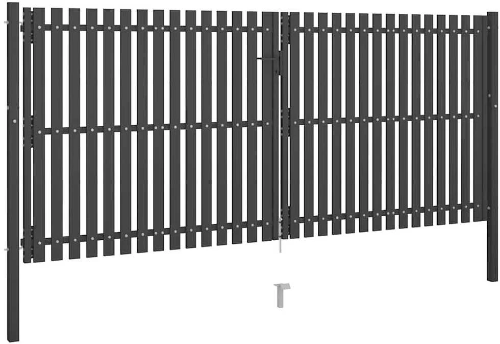 Sodo vartai, antracito spalvos, 4x2m, plienas