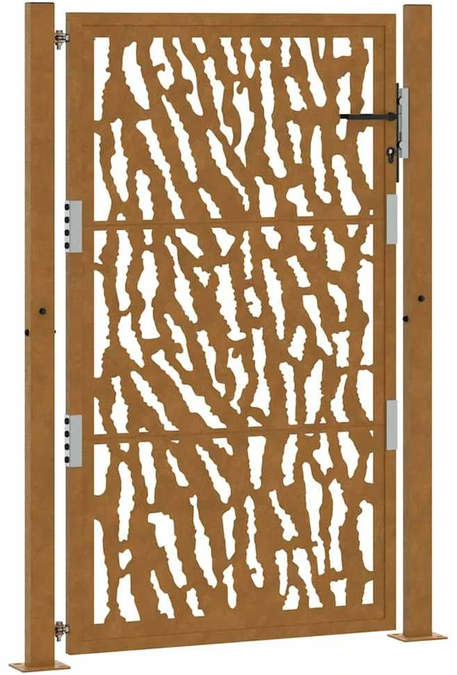 Sodo vartai, 100x150 cm, atsparūs oro sąlygoms, plienas, su atbrailomis