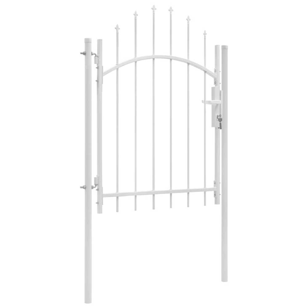 Sodo vartai, balti, 1x2m, plienas