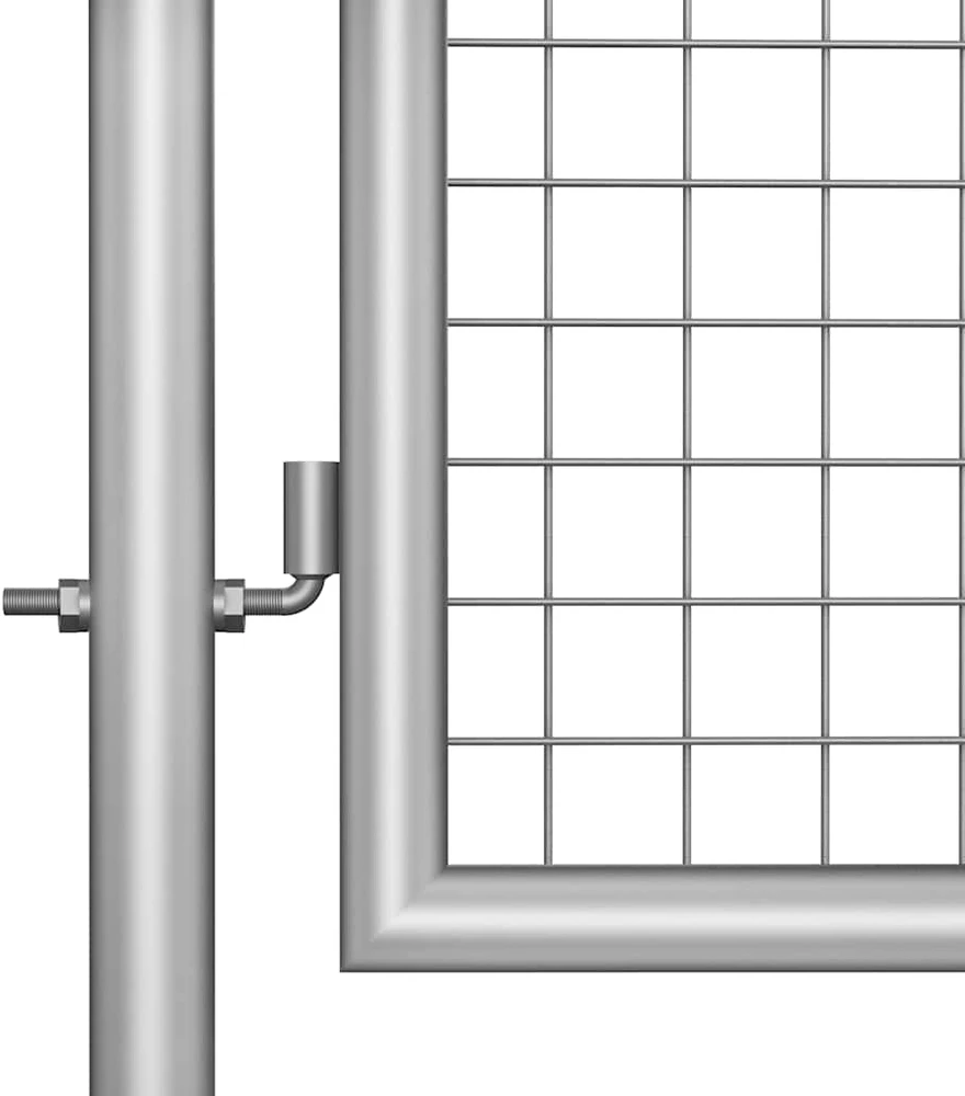 Sodo vartai, sidabrinės sp., 105x150cm, galvanizuotas plienas