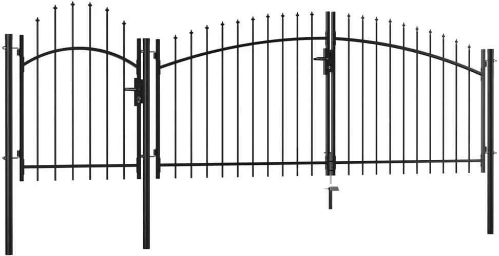 Sodo vartai, juodos spalvos, 2x4m, plienas