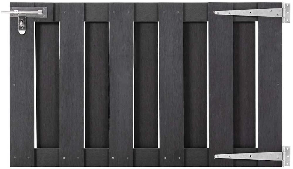 Sodo vartai, pilkos spalvos, 100x60cm, WPC