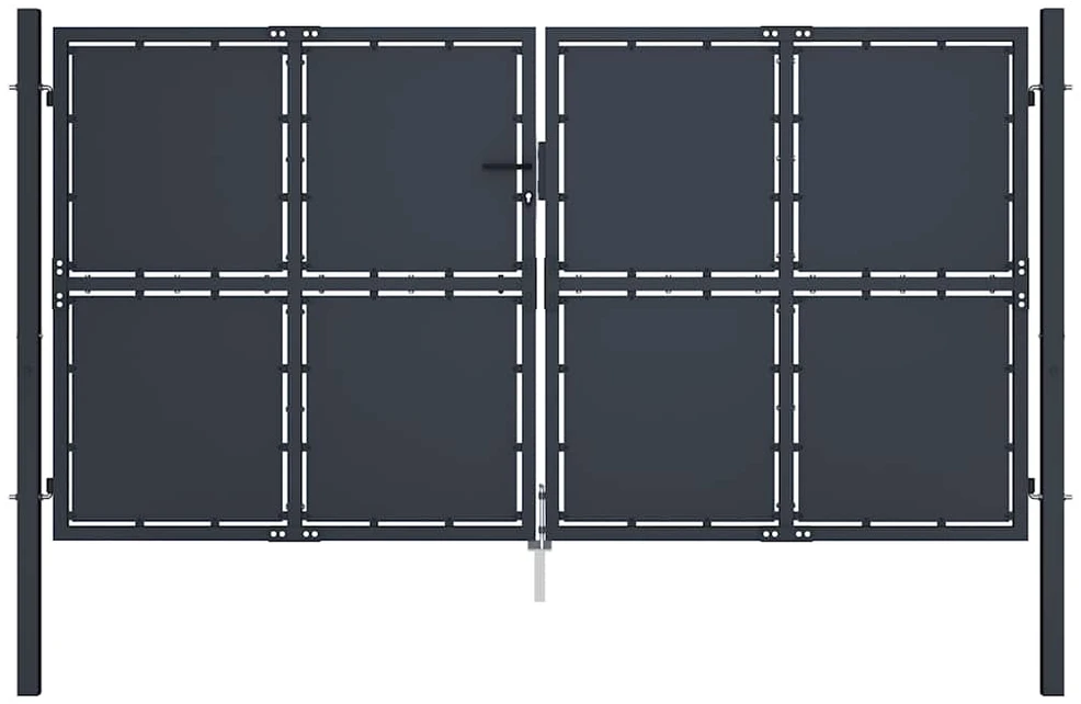 Sodo vartai, antracito spalvos, 300x200cm, plienas
