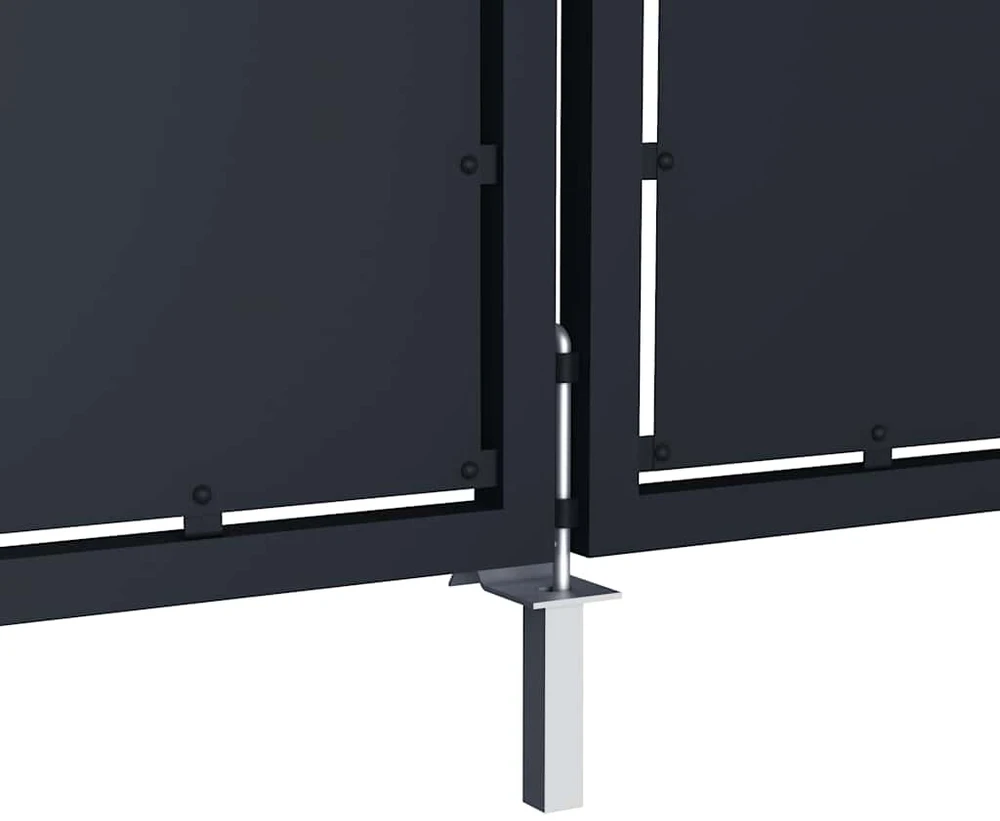 Sodo vartai, antracito spalvos, 350x125cm, plienas