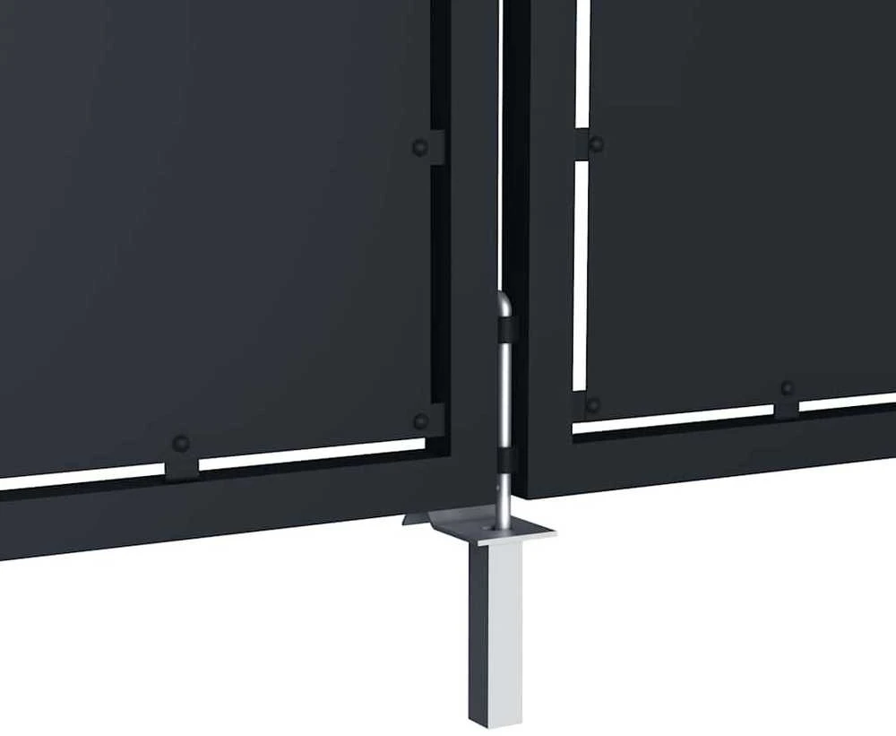 Sodo vartai, antracito spalvos, 350x75cm, plienas