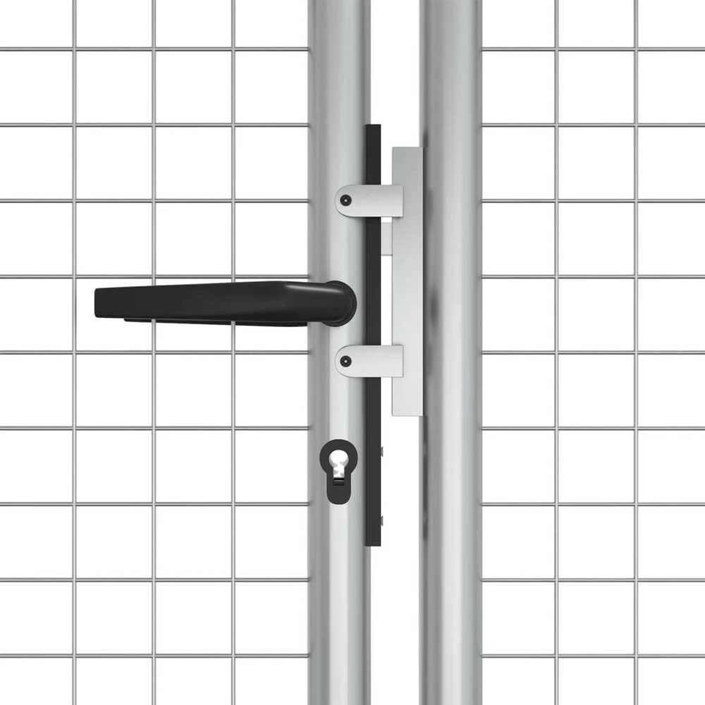 Sodo vartai, sidabrinės sp., 415x175cm, galvanizuotas plienas