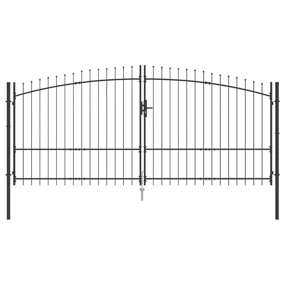 Dviejų durų vartai WOERDEN 400 x 224,5 cm Plienas Užrakintas