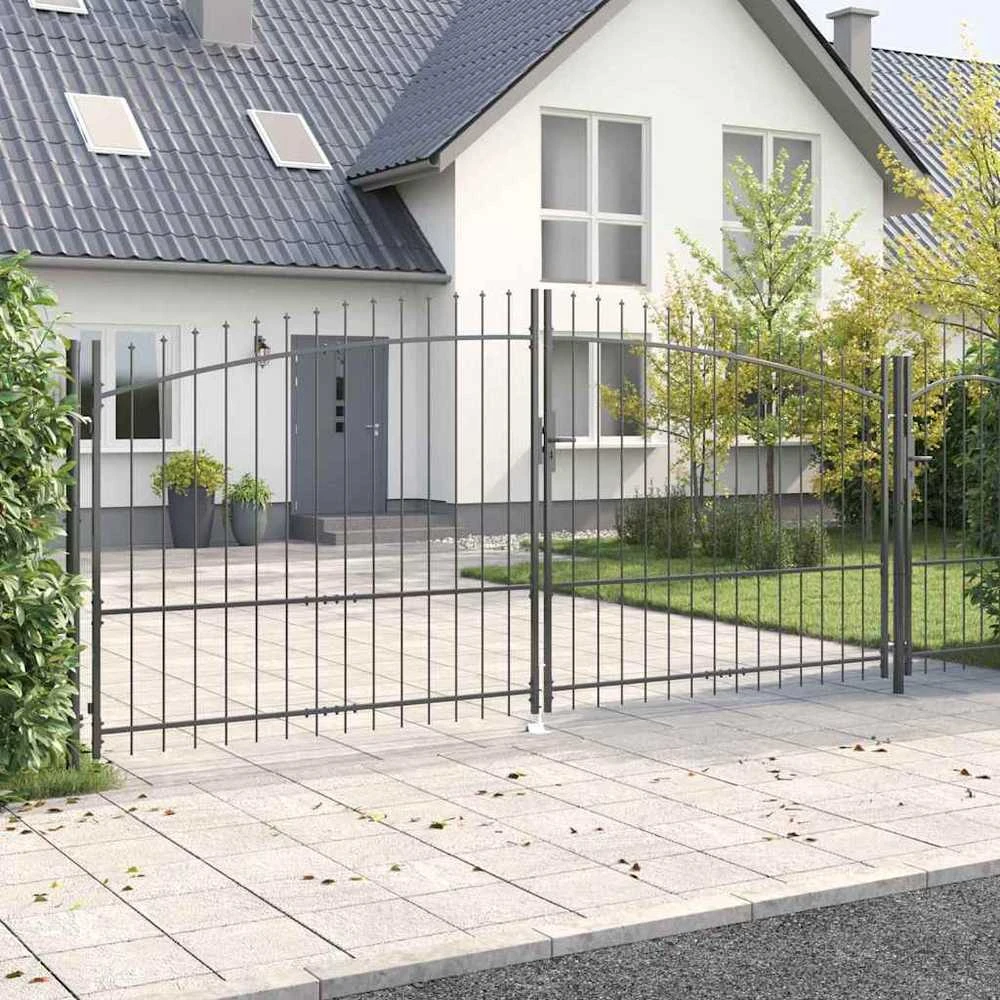 Dviejų durų vartai WOERDEN 400 x 224,5 cm Plienas Užrakintas