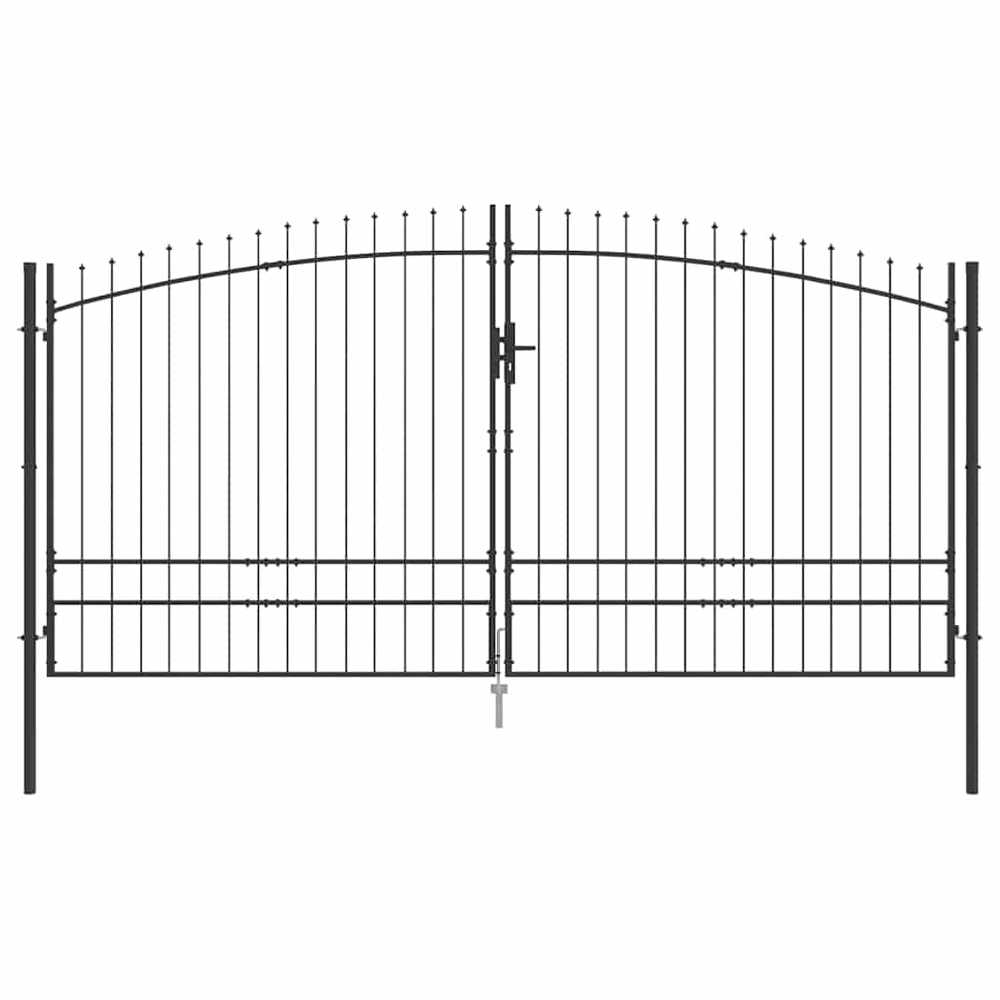 Dviejų durų vartai WOERDEN 400 x 249,5 cm Plienas Užrakintas