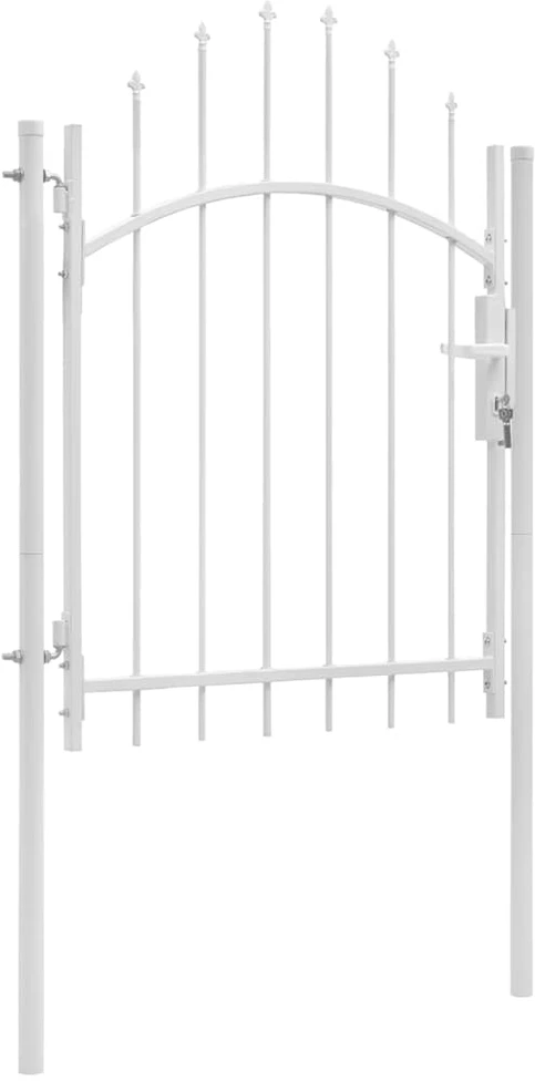 Sodo vartai, balti, 1x2m, plienas