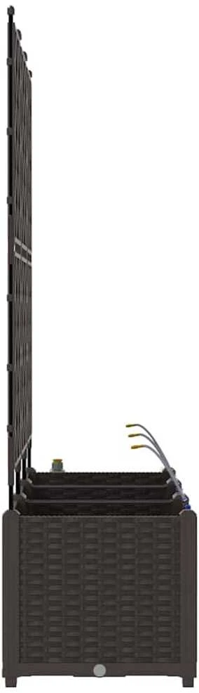 Sodo vazonas 3 vnt. Ruda 120 x 40 x 142 cm PP
