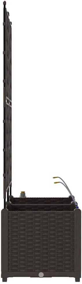 Sodo vazonas 2 vnt. Ruda 80 x 40 x 142 cm PP