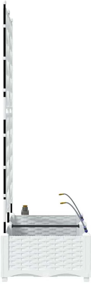 Sodo vazonas 2 vnt. Balta 80 x 40 x 126 cm PP
