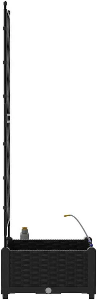 Sodo vazonas Juoda 40 x 40 x 126 cm PP