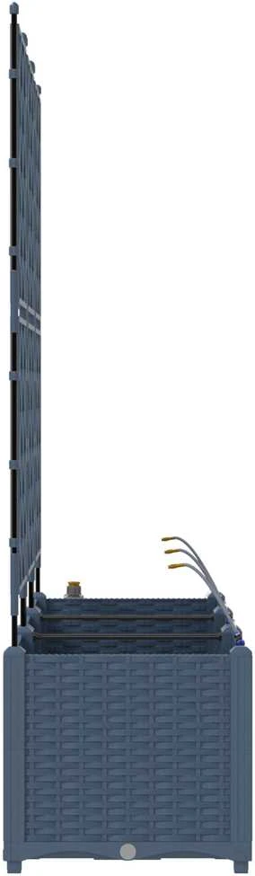 Sodo vazonas 3 vnt. Pilka 120 x 40 x 142 cm PP