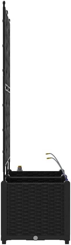 Sodo vazonas 2 vnt. Juoda 80 x 40 x 142 cm PP