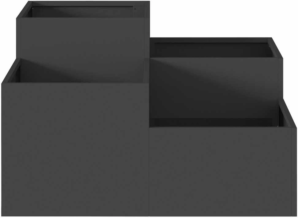 Sodo vazonas Juoda 100 x 100 x 48 cm Plienas