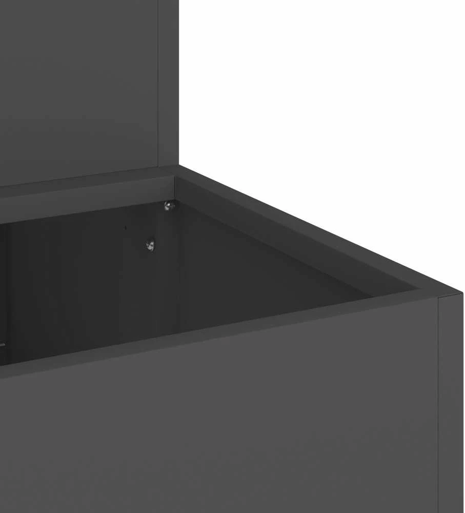 Sodo vazonas Juoda 100 x 60 x 45 cm Šaltai valcuotas plienas