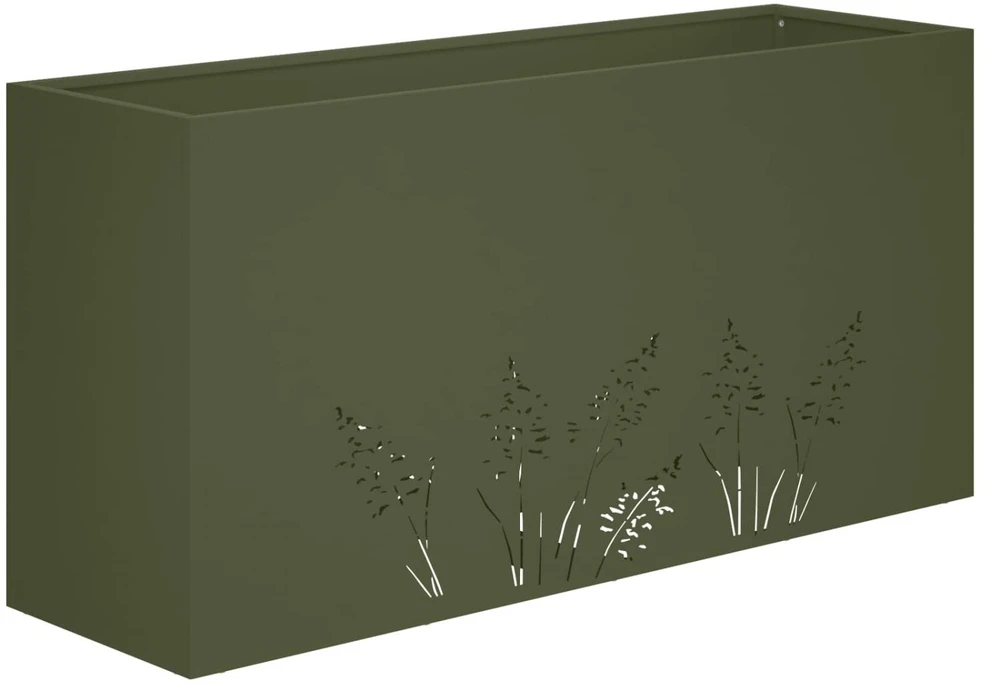 Sodo vazonas 2 vnt. Alyvuogių žalia 100 x 30 x 49 cm
