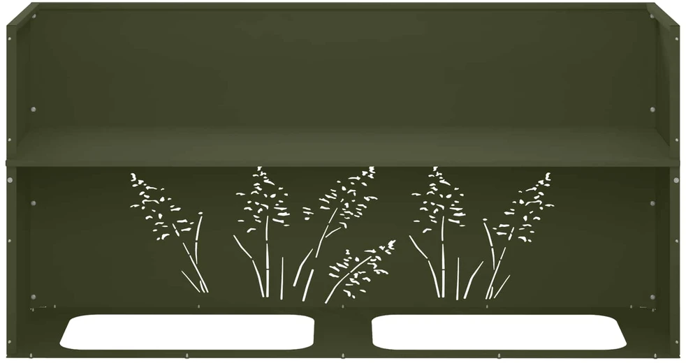 Sodo vazonas 2 vnt. Alyvuogių žalia 100 x 30 x 49 cm