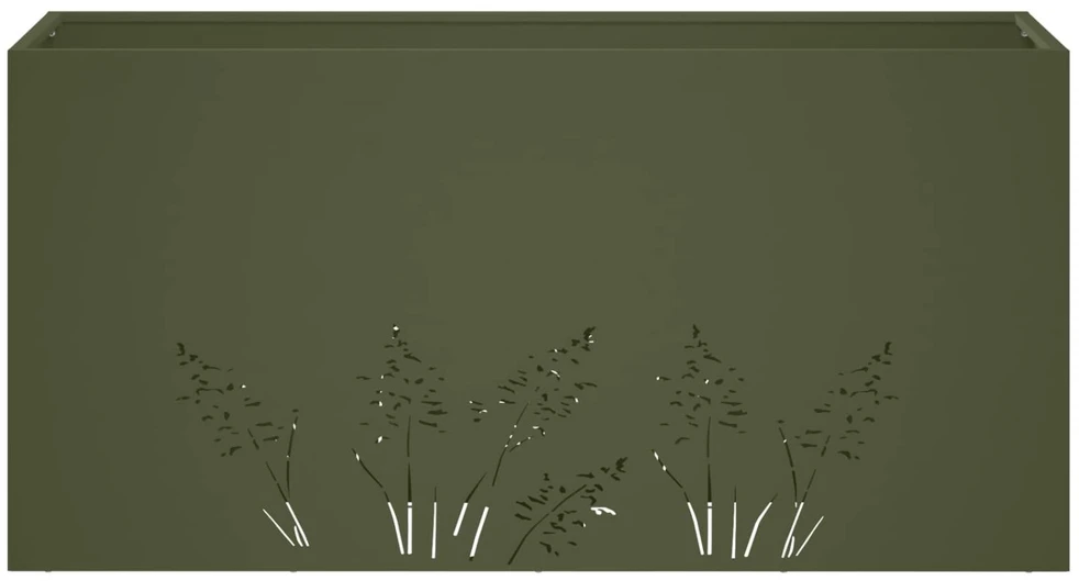 Sodo vazonas 2 vnt. Alyvuogių žalia 100 x 30 x 49 cm