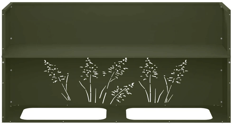 Sodo vazonas 2 vnt. Alyvuogių žalia 100 x 30 x 49 cm
