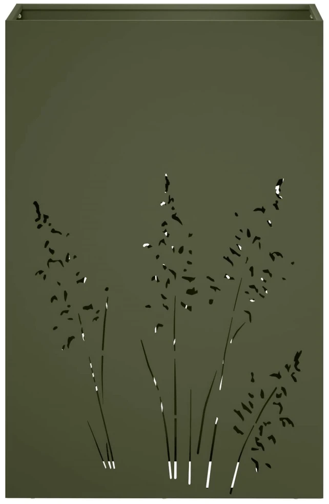 Sodo vazonas 2 vnt. Alyvuogių žalia 50 x 30 x 75 cm
