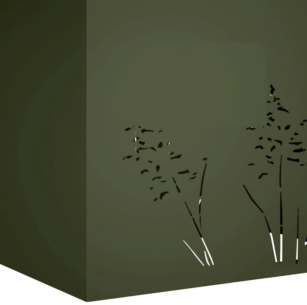 Sodo vazonas 2 vnt. Alyvuogių žalia 80 x 30 x 49 cm