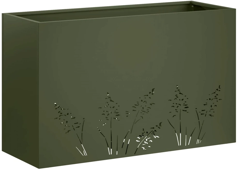 Sodo vazonas 2 vnt. Alyvuogių žalia 80 x 20 x 49 cm