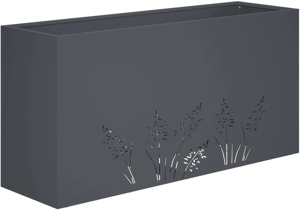 Sodo vazonas 2 vnt. Antracito 100 x 20 x 49 cm