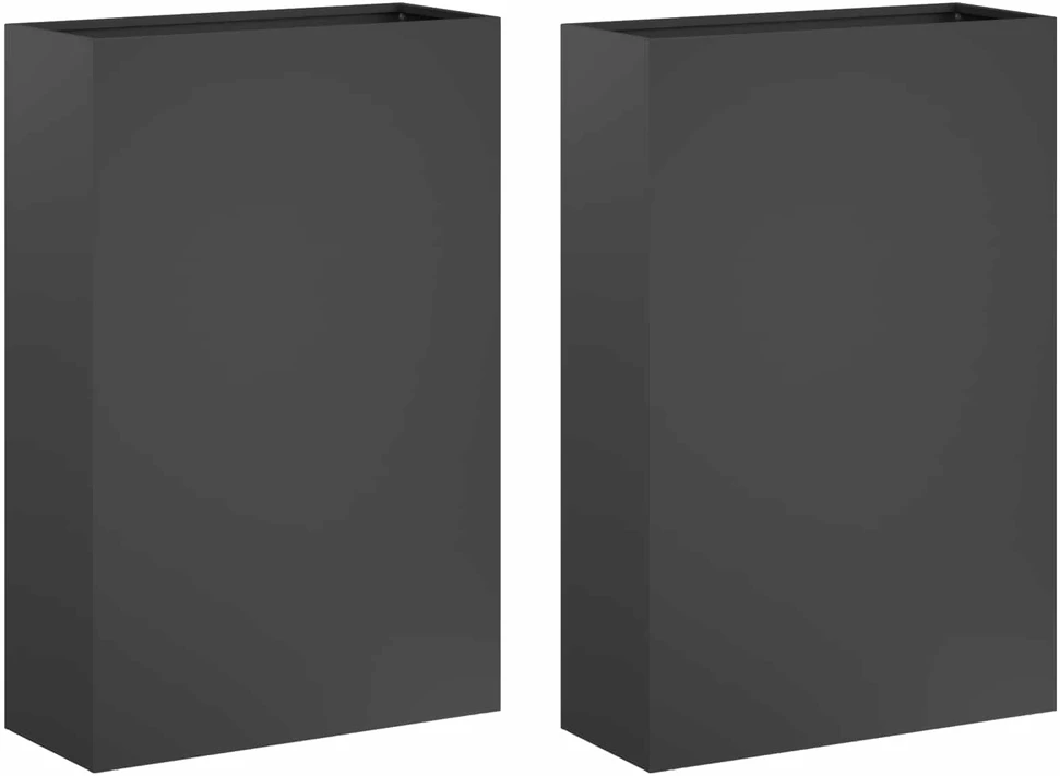 Sodo vazonas 2 vnt Antracito 50 x 20 x 75 cm