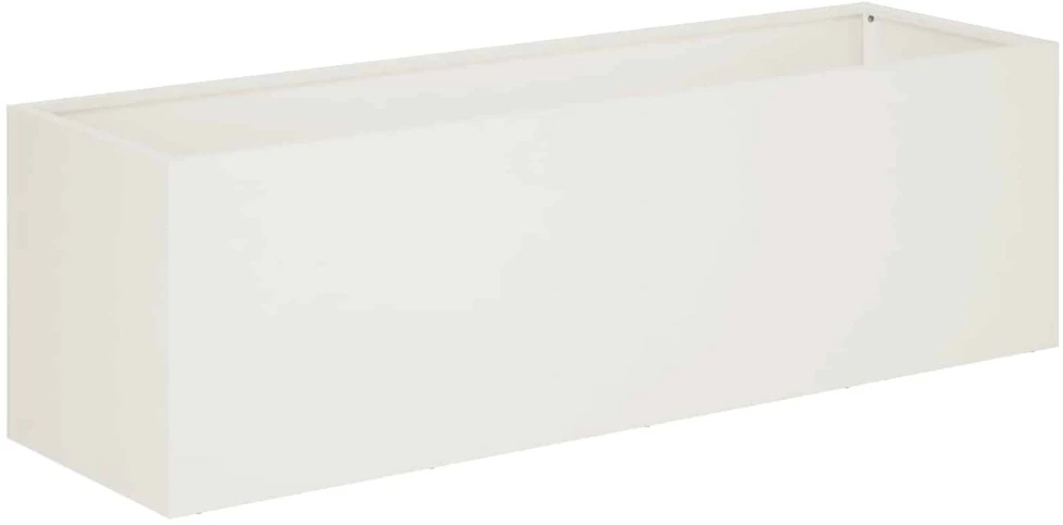 Sodo vazonas 2 vnt. Balta 100 x 30 x 30 cm