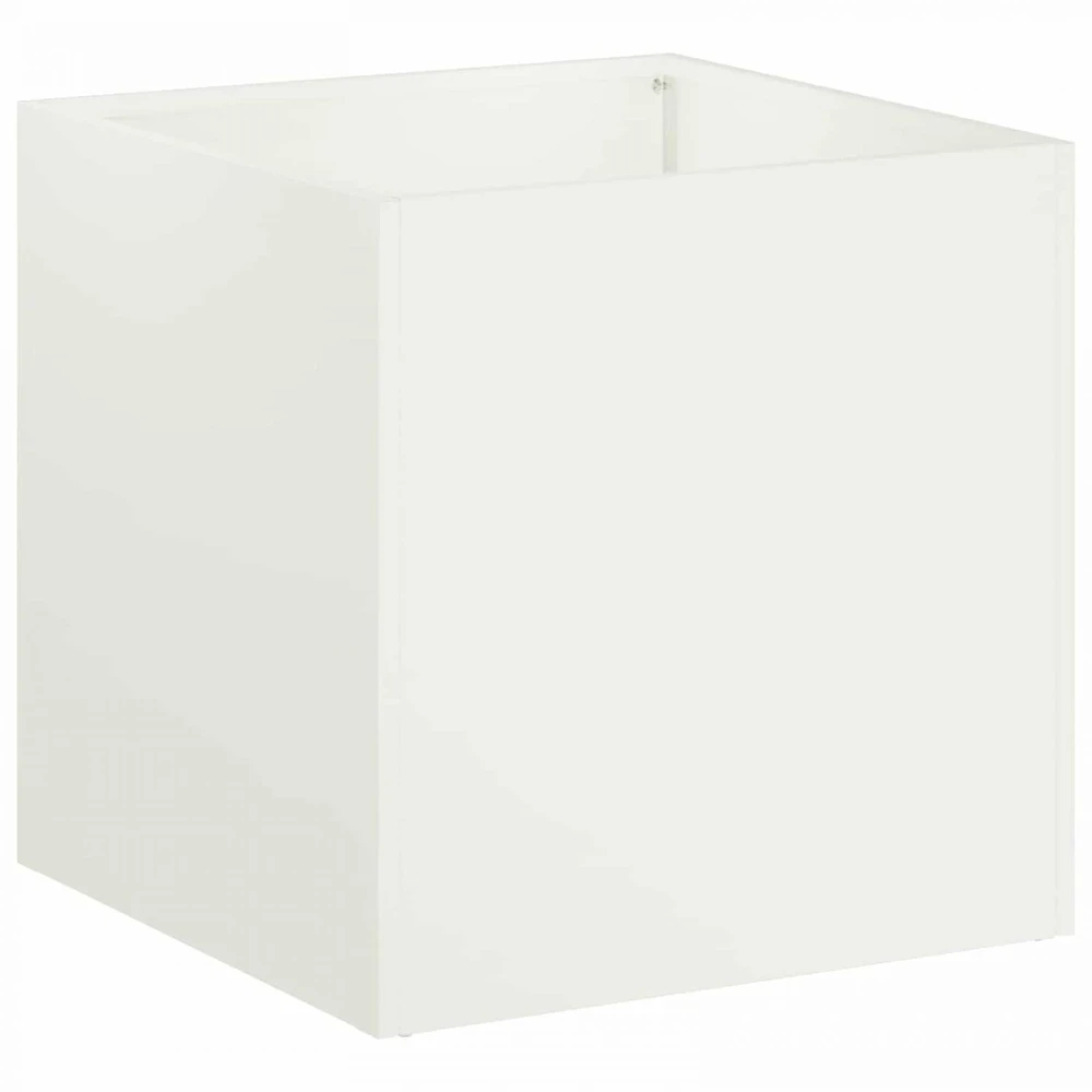Sodo vazonas 2 vnt. Balta 45 x 45 x 45 cm
