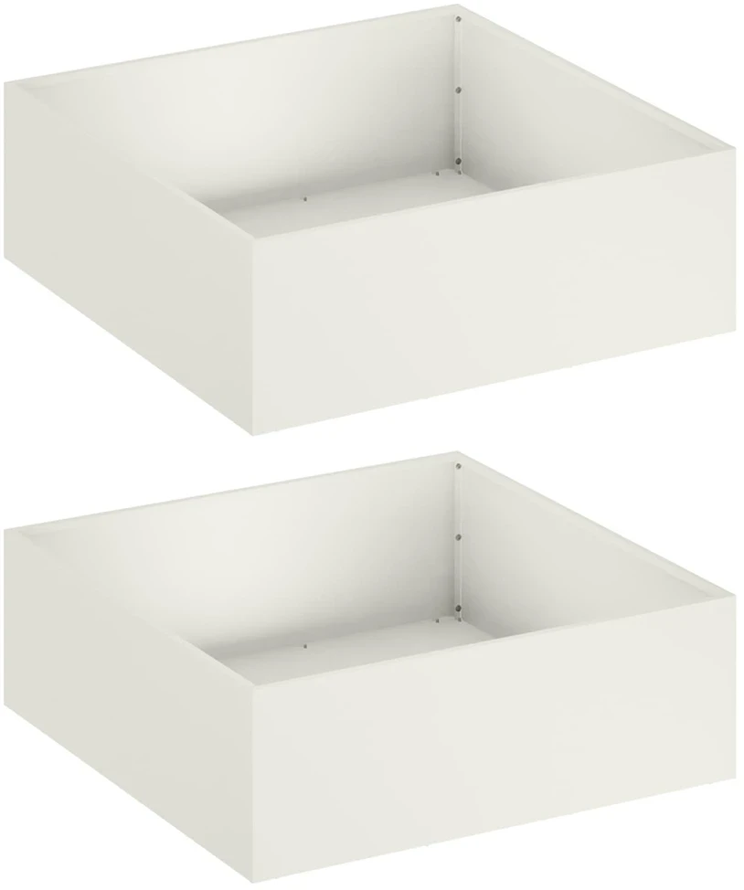 Sodo vazonas 2 vnt. Balta 60 x 60 x 20 cm