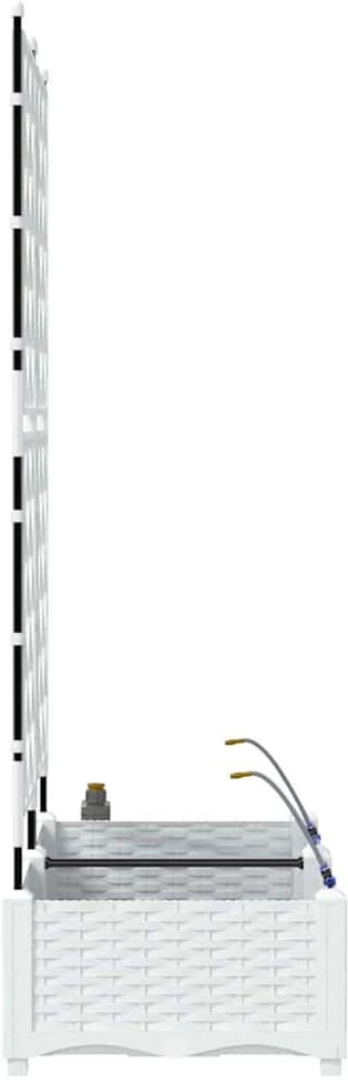 Sodo vazonas 2 vnt. Balta 80 x 40 x 126 cm PP