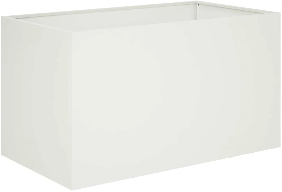 Sodo vazonas 2 vnt. Balta 80 x 50 x 50 cm
